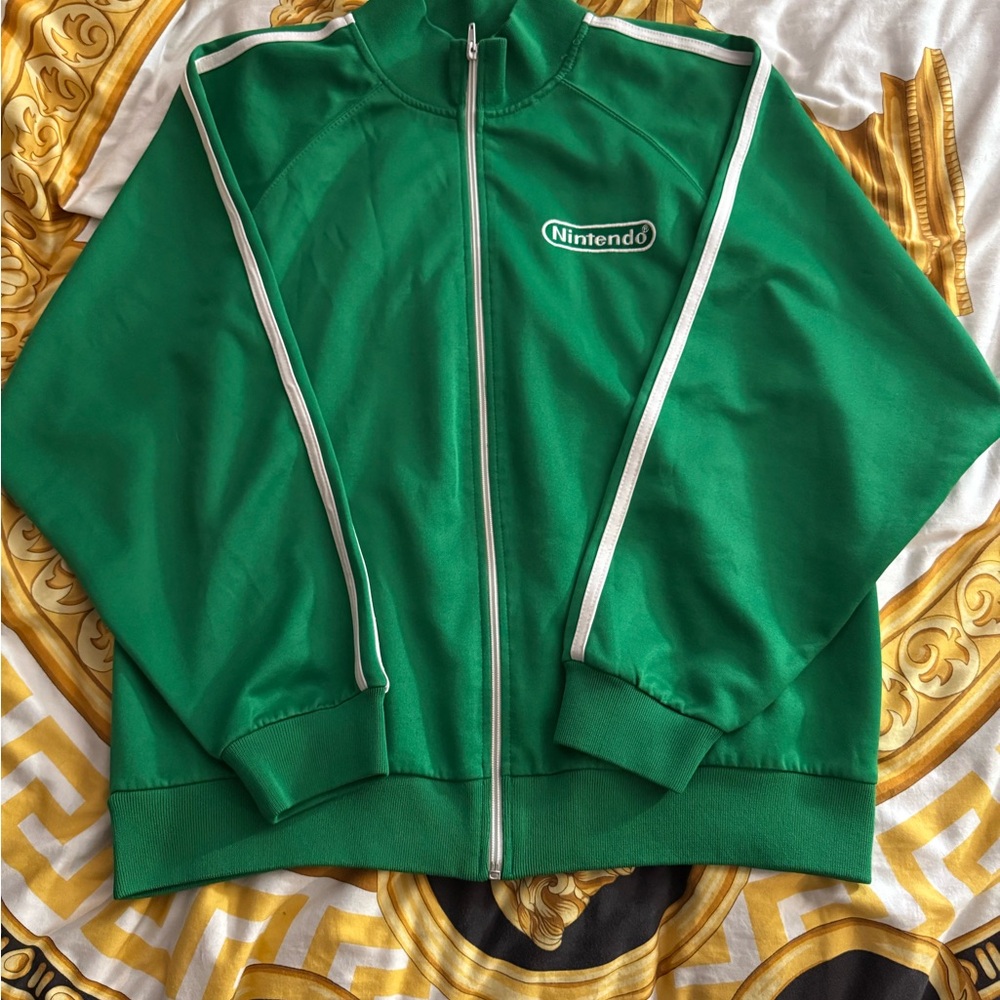Nintendo Green and White Track Jacket